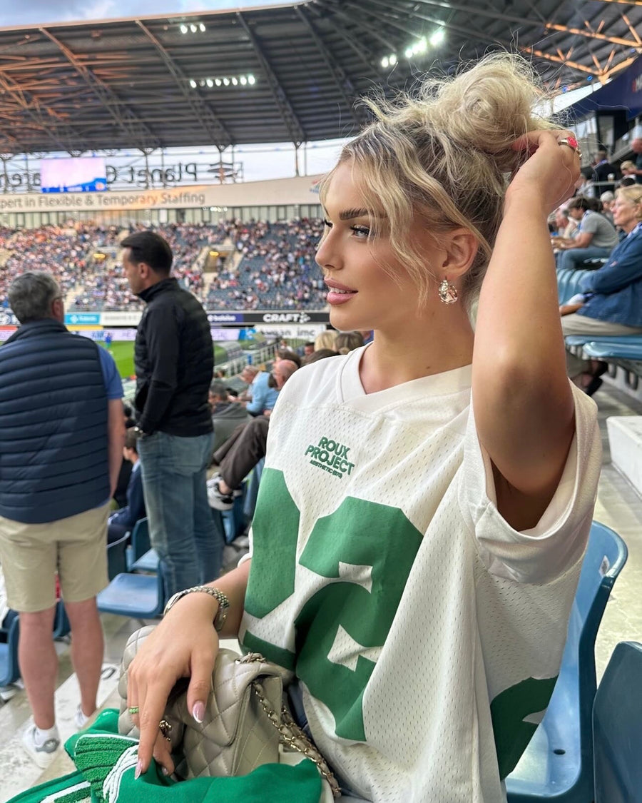 Roux Project : dina ayada wearing calestial gleam jersey